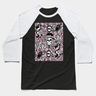 Pink Halloween Baseball T-Shirt